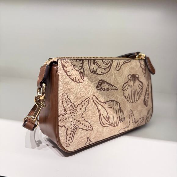 Coach Nolita 19 Shell Print CBK79 Sketch Signature Canvas CBM72 - Picture 14 of 16